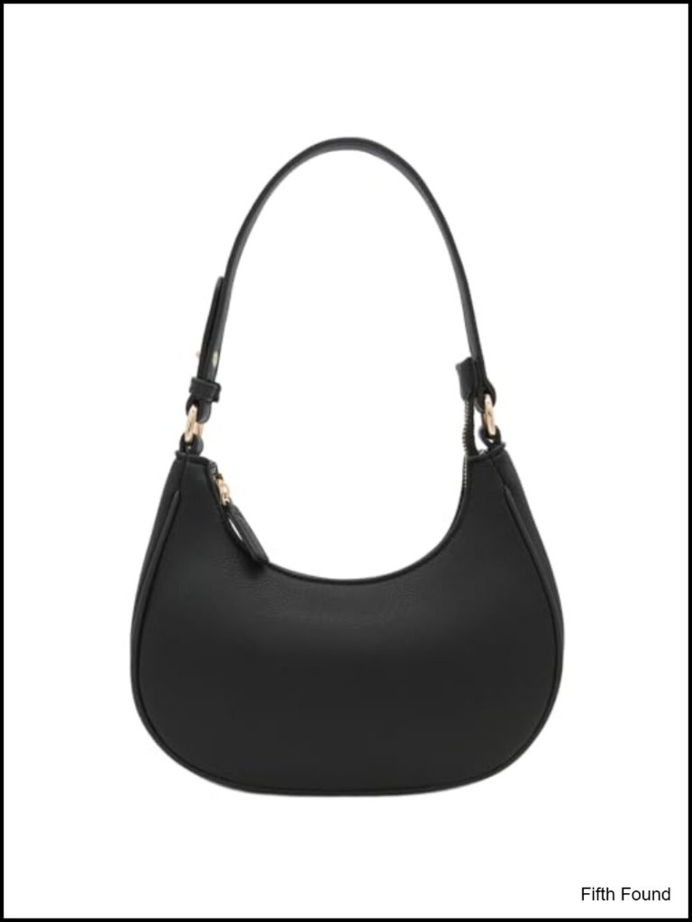 PU leather crescent shoulder bag underarm purse